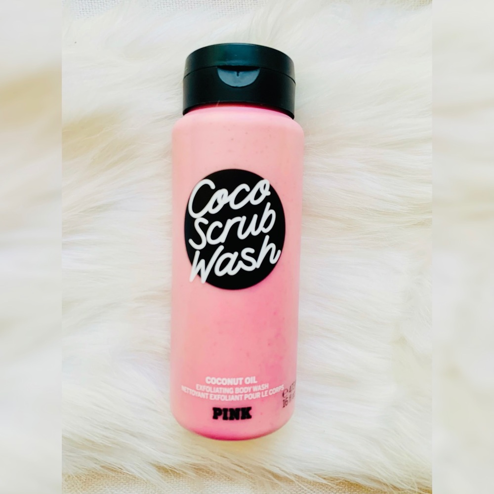 Pink VS Exfoliating body wash with coconut oil